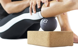 YOGABODY Jumbo Yoga Massage Balls with Canvas Bag, 2 Piece