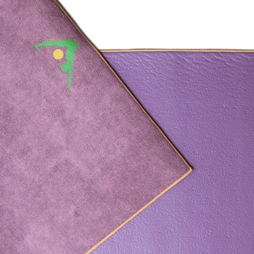 Aurorae Synergy 2 in 1 Yoga Mat; with Integrated Non Slip Microfiber Towel. Best for Hot, Ashtanga, Bikram and Active Yoga
