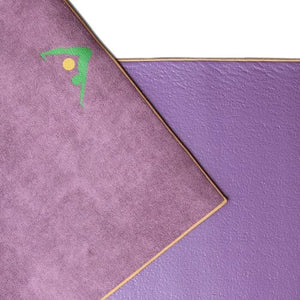 Aurorae Synergy 2 in 1 Yoga Mat; with Integrated Non Slip Microfiber Towel. Best for Hot, Ashtanga, Bikram and Active Yoga